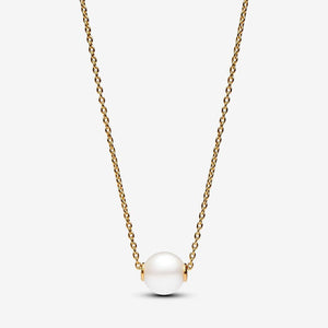 14k Gold-plated Treated Freshwater Cultured Pearl Collier Necklace - Pandora - 363167C01