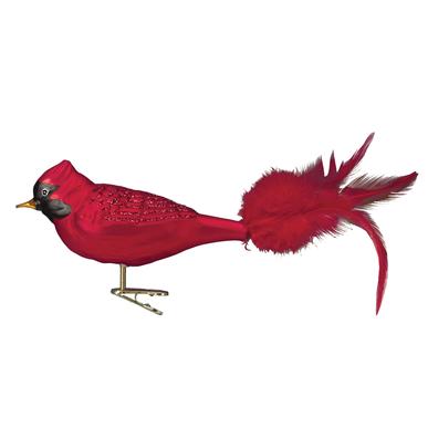 Large Red Cardinal Ornament - Old World Christmas