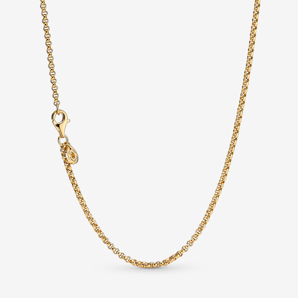 14k Gold-Plated Rolo Chain Necklace - Pandora - 369260C00-60