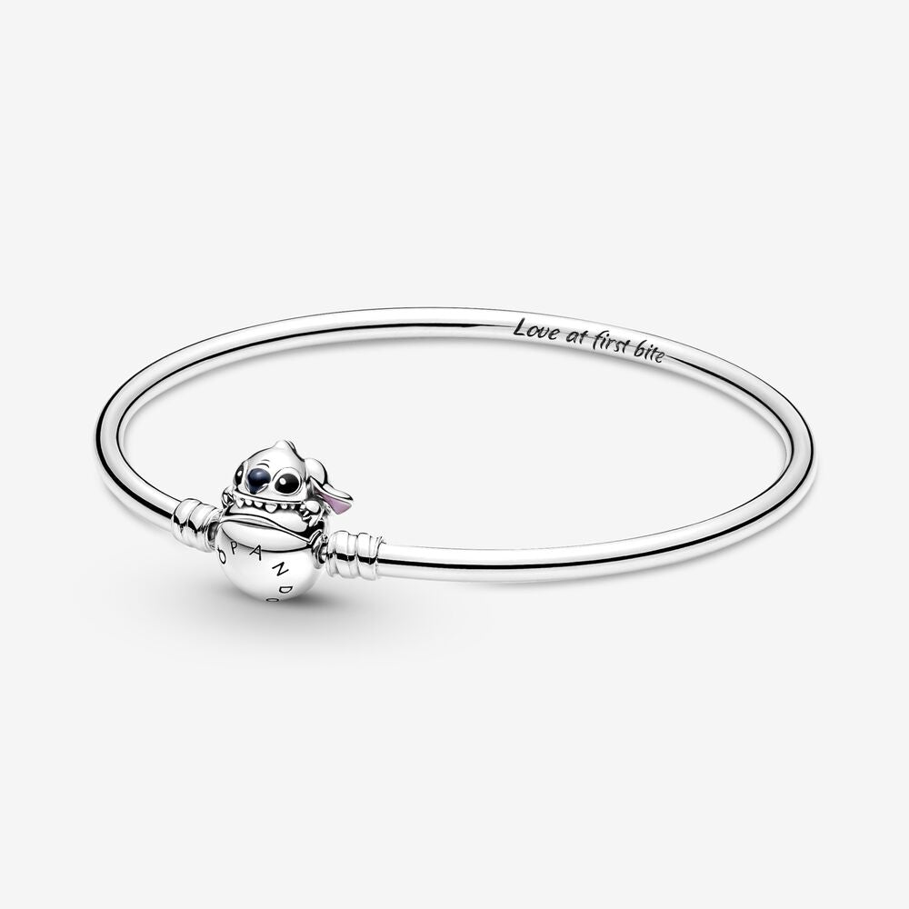 【新品】PANDORA コラボ ウエディングイヤーハット クロス＆ポーチ付き Disney Stitch Biting Clasp Bangle - Pandora - 591683C01 – Red Barn