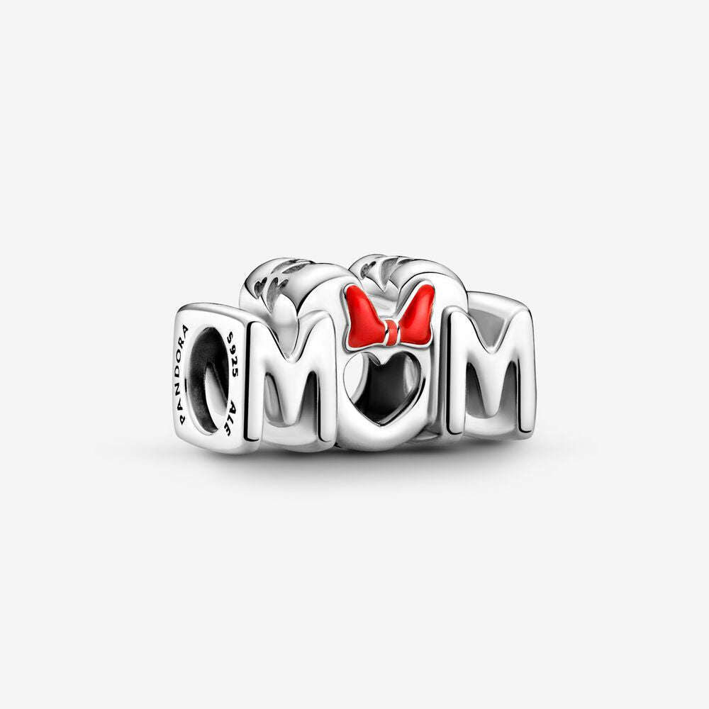 Disney Minnie Mouse Bow & Mum Charm - Pandora - 799363C01 – Red