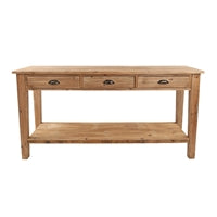 Wood Console Table - 62"L x 17.5"W x 31.5"H