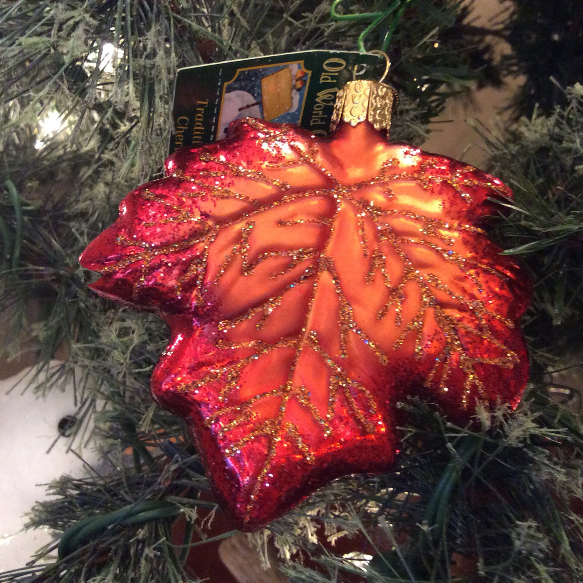 Maple Leaf Ornament - Old World Christmas – Red Barn Company Store