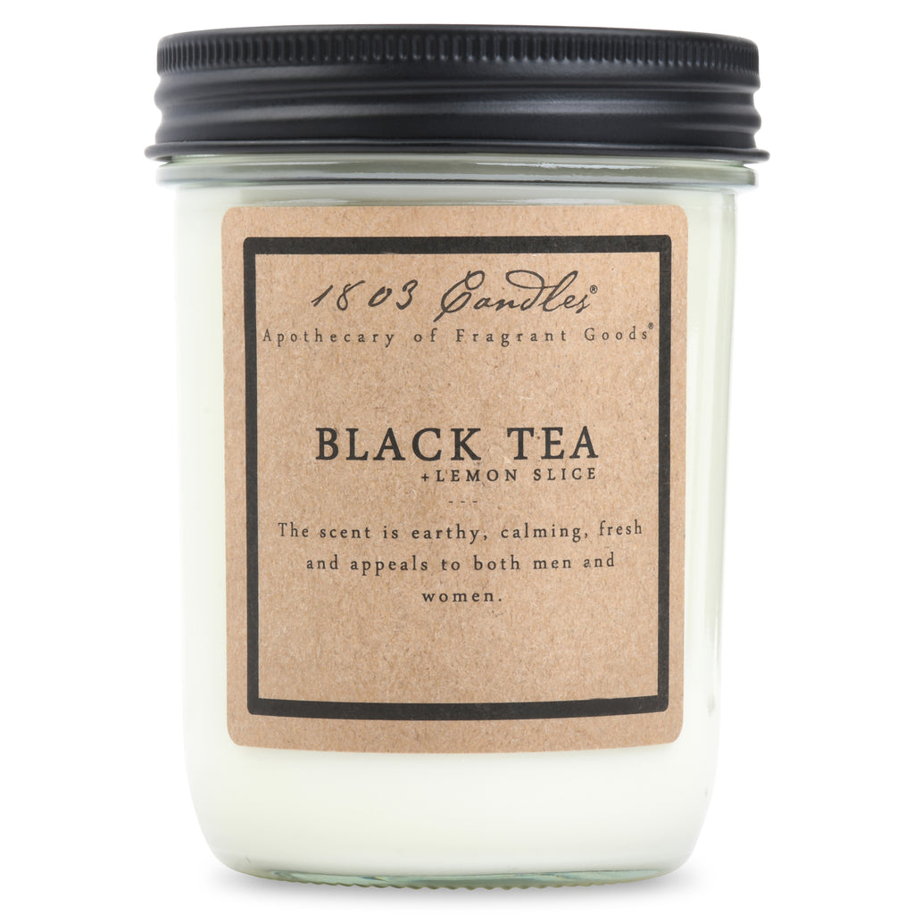 1803 Candles - 14 oz Jar - Black Tea + Lemon Slice