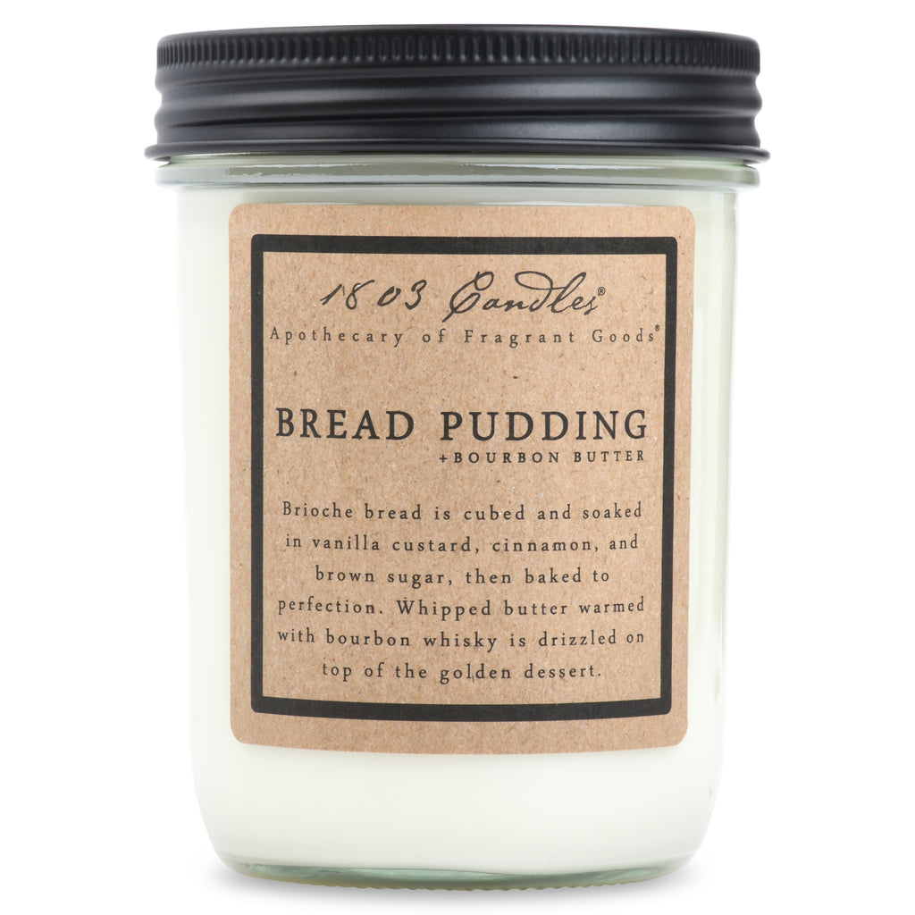1803 Candles - 14 oz Jar - Bread Pudding + Bourbon Butter