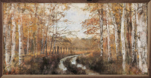 Rusted Hearth Birch Trees 2 By Nina Blue: 16 x 8 x 1.5