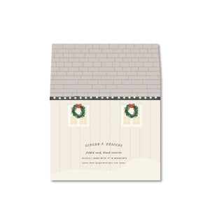 Home for the Holidays die-cut Greeting Card