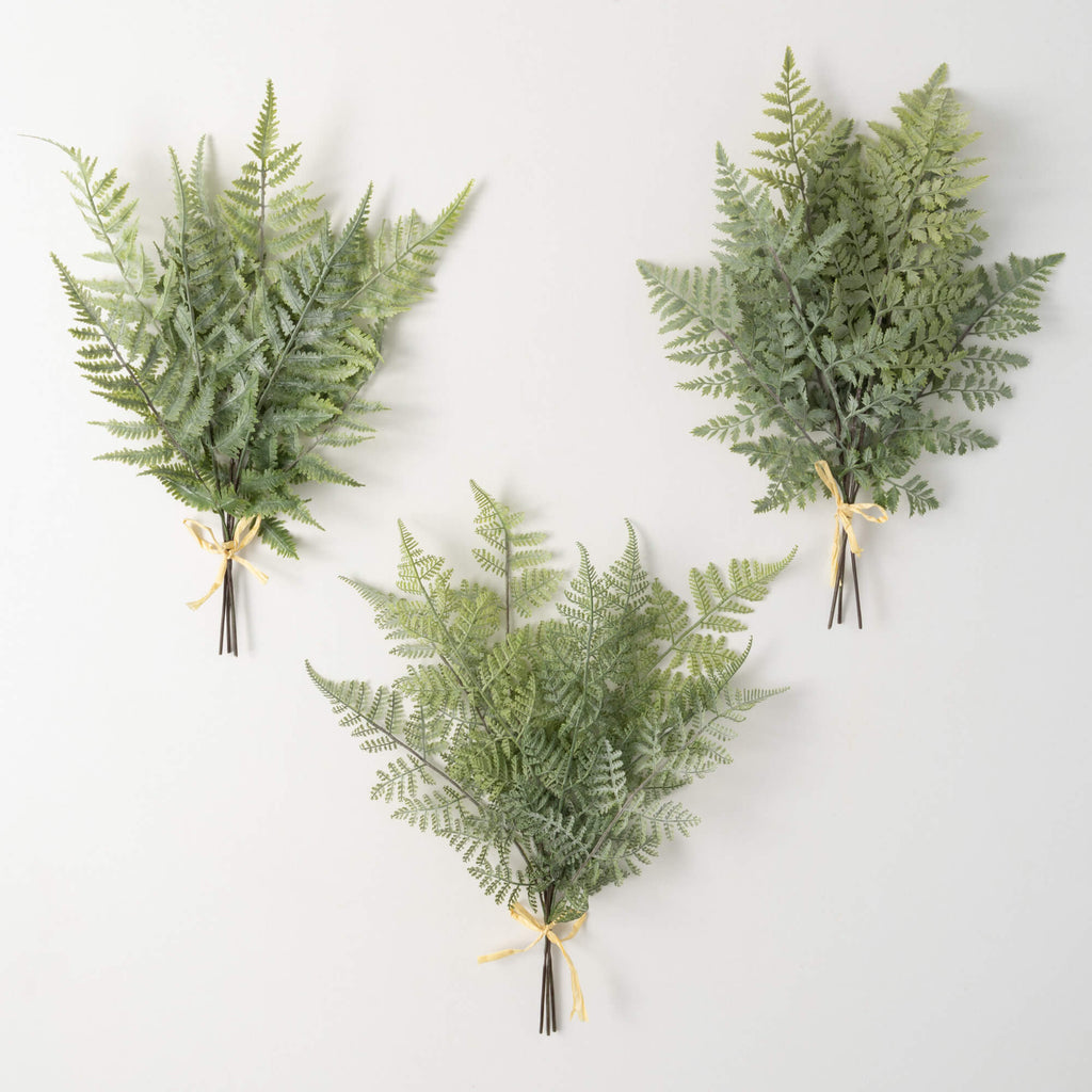 ASSORTED GREEN FERN BUSH (3 Styles)