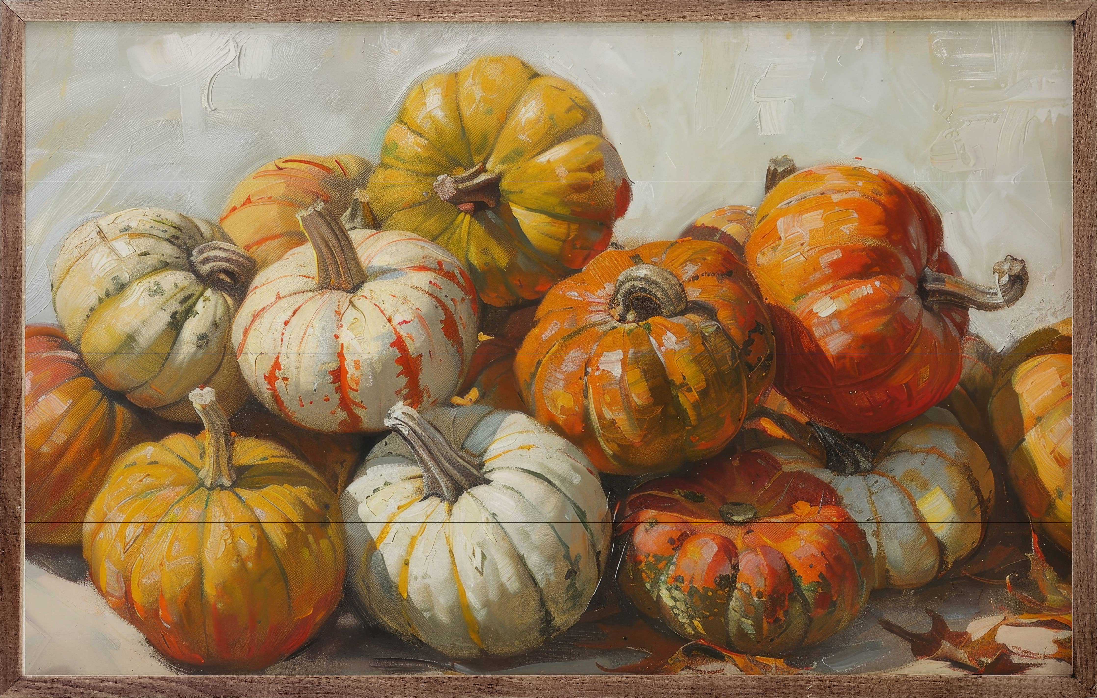 Pumpkin Mound By Petals Prints Design: 8 x 5 x 1.5