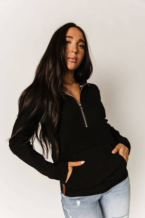 HalfZip Sweatshirt - Midnight Rose