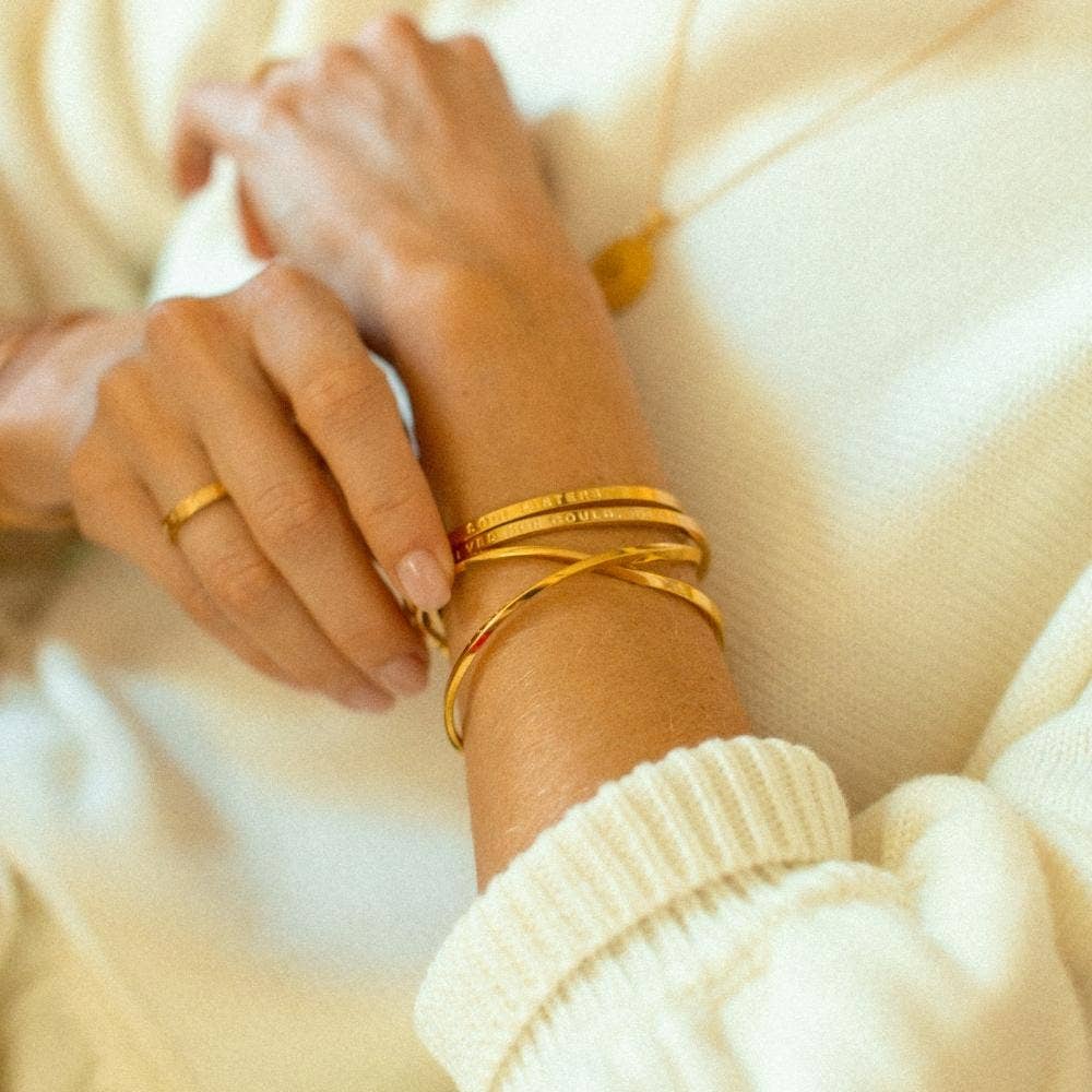 She Believed She Could, So She Did (no ink): Yellow Gold