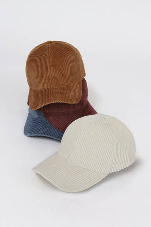 FWCAP114 - Solid Corduroy Fall Winter Baseball Hat: Sage