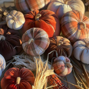 CF-3119 - Med. Pecan Velvet Fall Pumpkin