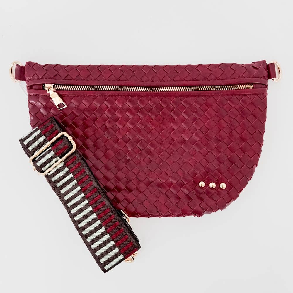 Westlyn Woven Bum Bag *NEW COLOR - Sangria Red
