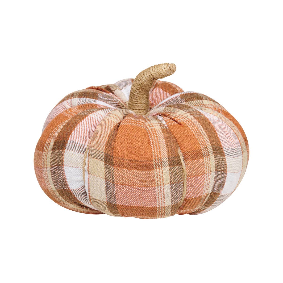 CF-3145 - Lrg. Autumn Plaid Fall Fabric Pumpkin