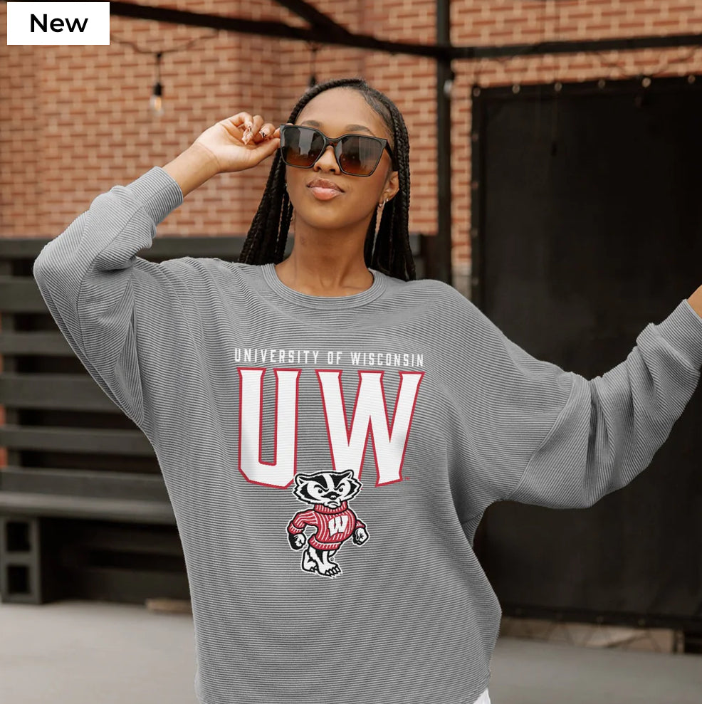 Wisconsin Badgers Pure Motion vintage corded pullover
