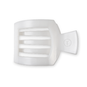 Square Flat Hair Clip | Medium | Coconut White