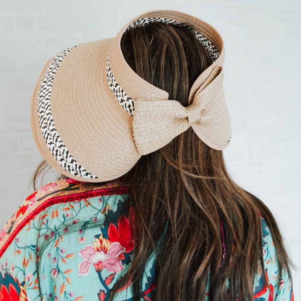 Roll Up Sun Visor: Taupe