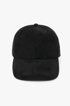 Suede Fall Winter Baseball Cap: Cognac