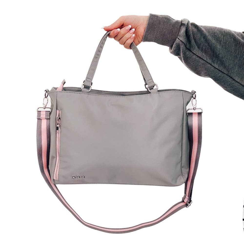 Nylon Tote Bag: Cream
