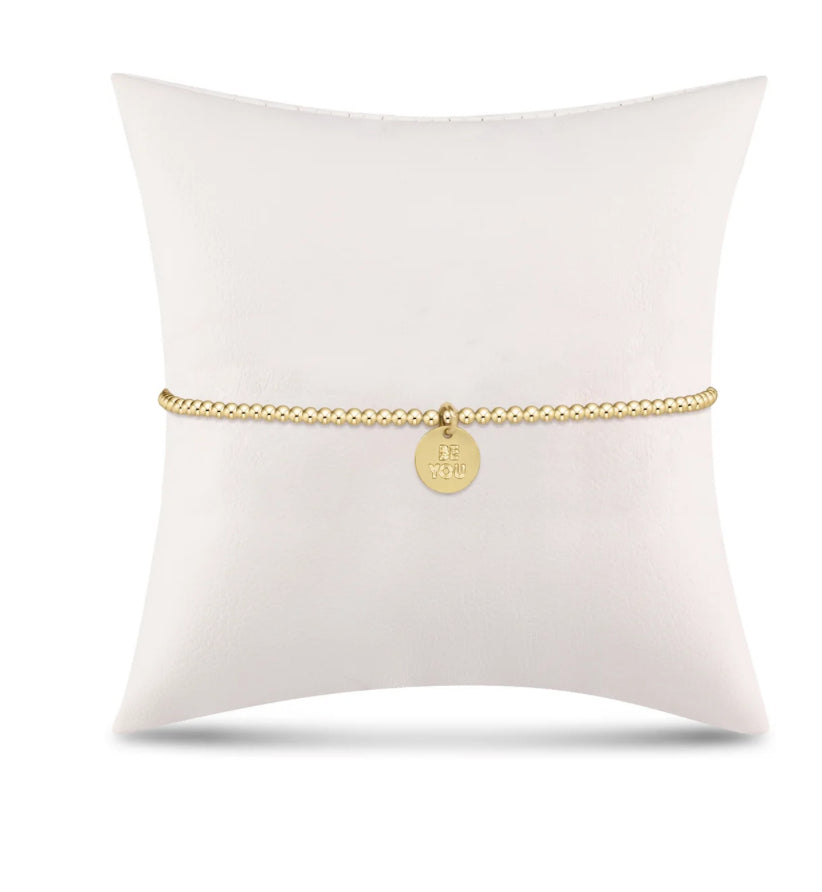 enewton -7.25” classic gold 2mm BE YOU bracelet