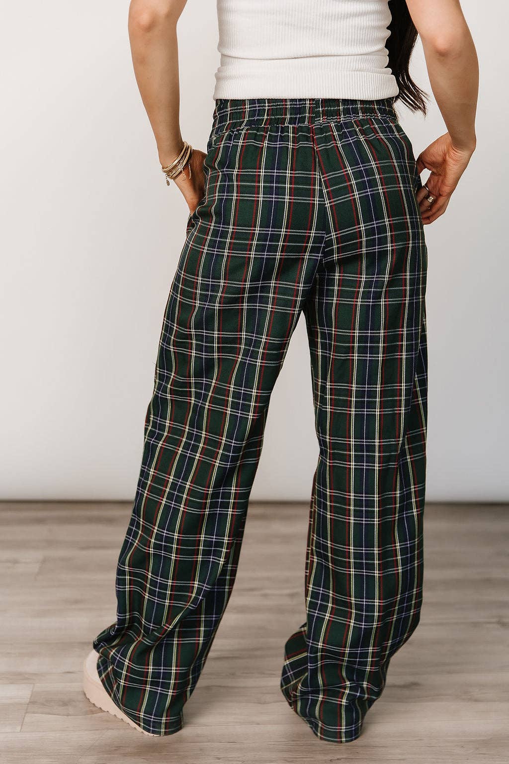 Everywear Pant - Green Plaid