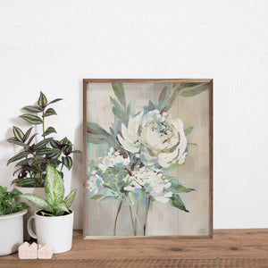 Antique Rose 1 By Nina Blue: 8 x 10 x 1.5