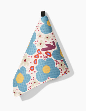 Modern Spring Floral Bar Towel