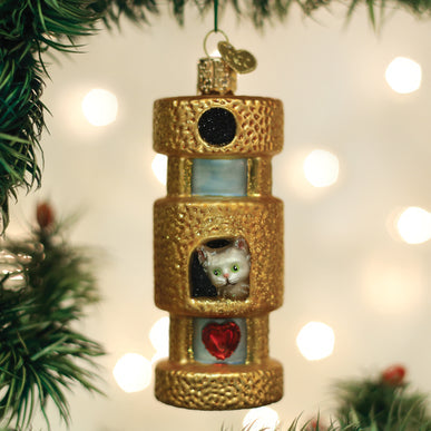 Cat Tower Ornament - Old World Christmas