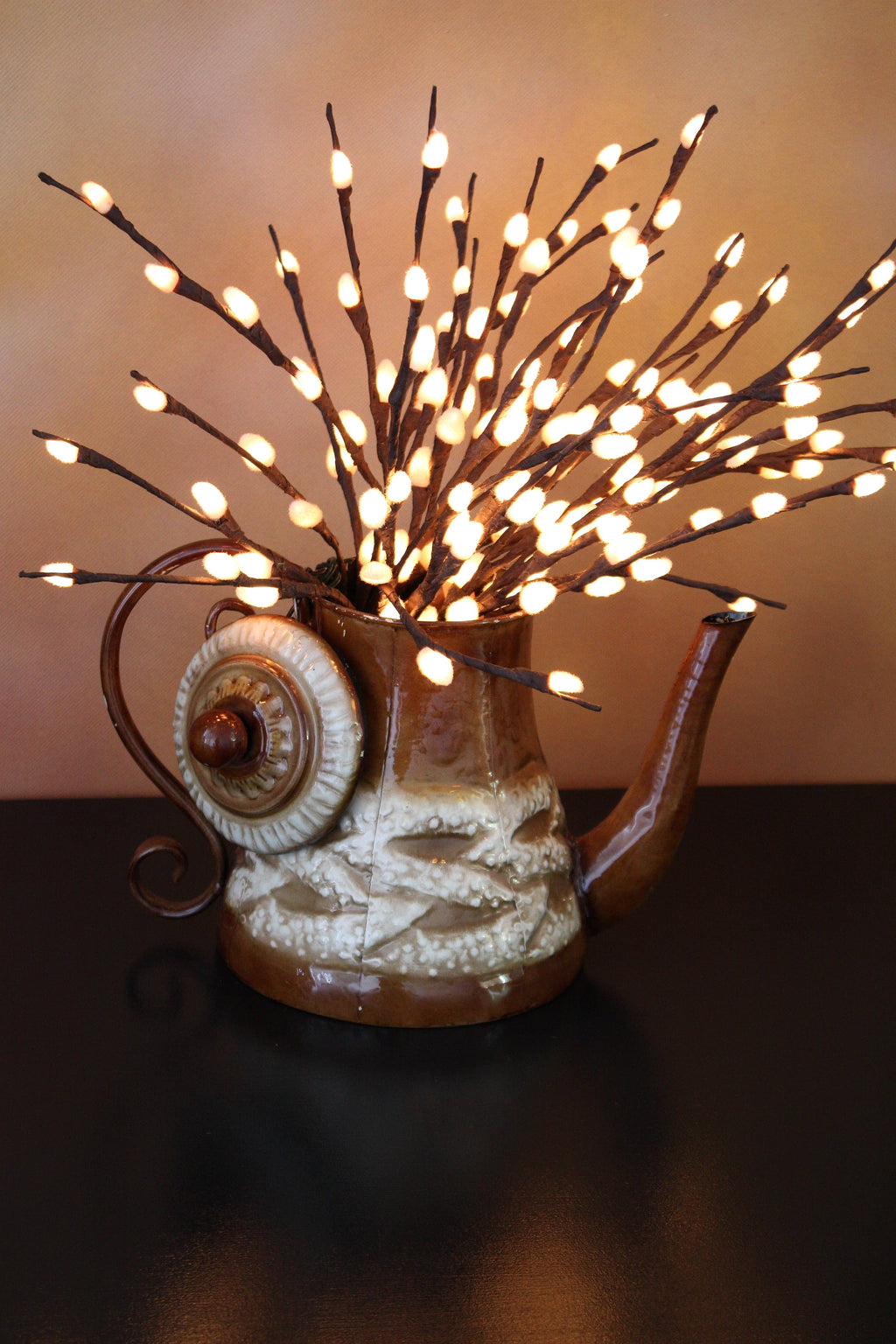 60 Light Natural Pussy Willow LED