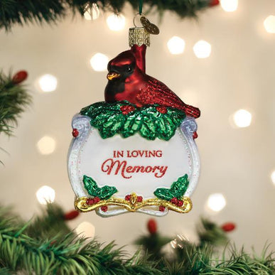 Memorial Cardinal Ornament - Old World Christmas