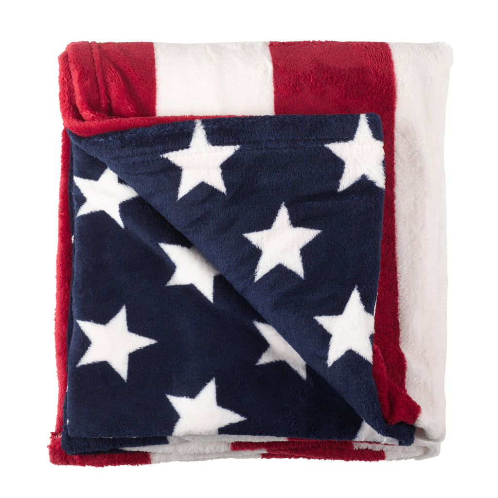 American Flag Throw: Red / 50"x60"