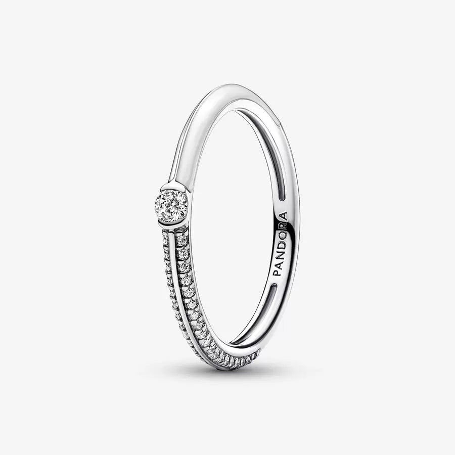 Pavé & White Dual Ring - Pandora Me - 192528C02