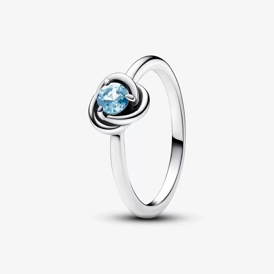Sea Aqua Blue Eternity Circle Ring - Pandora - 192993C03