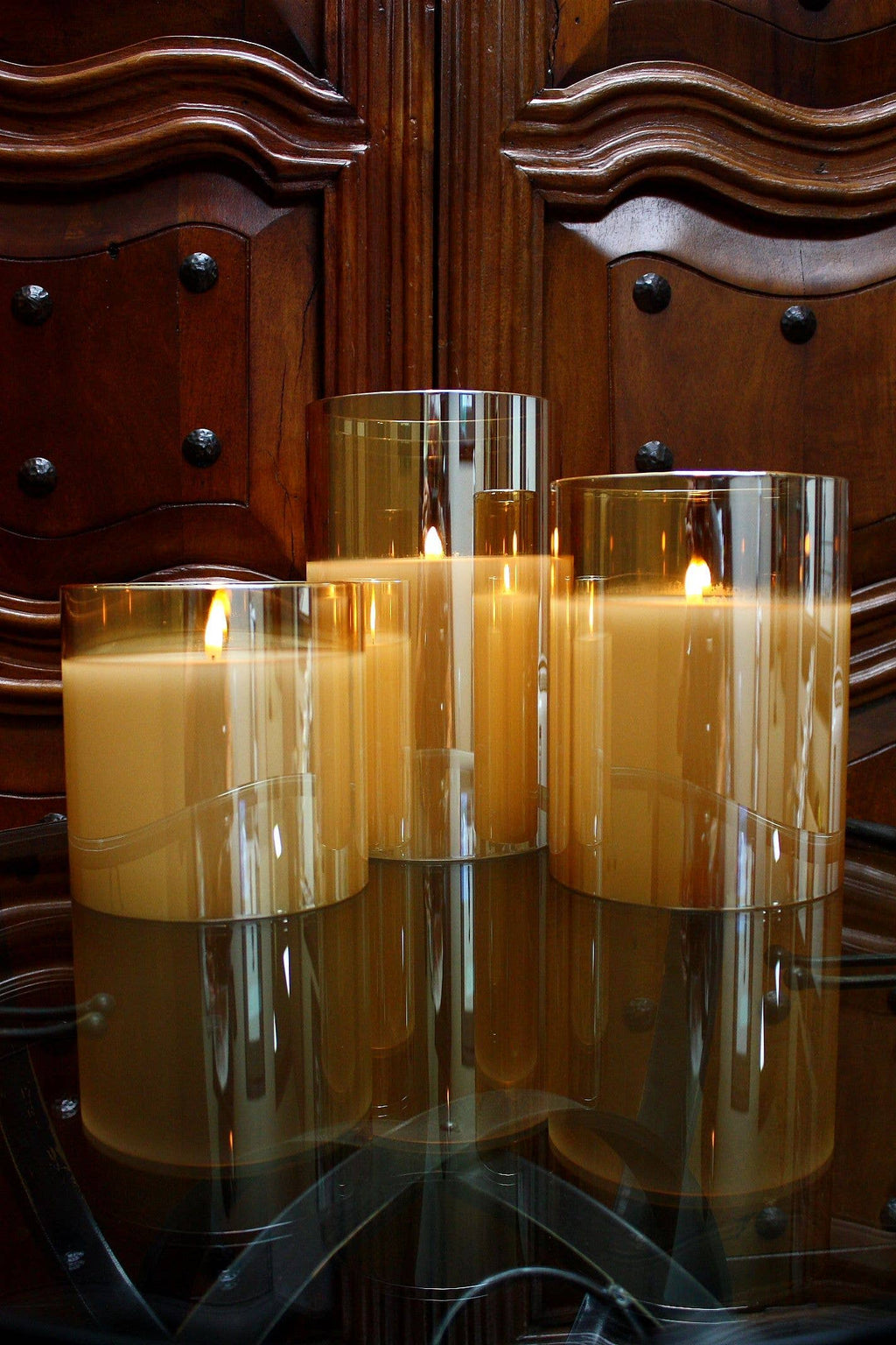 Champagne Radiance Poured Candle 5.75x5.75"