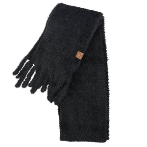 Metallic Eyelash C.C Scarf SFC0118: Black