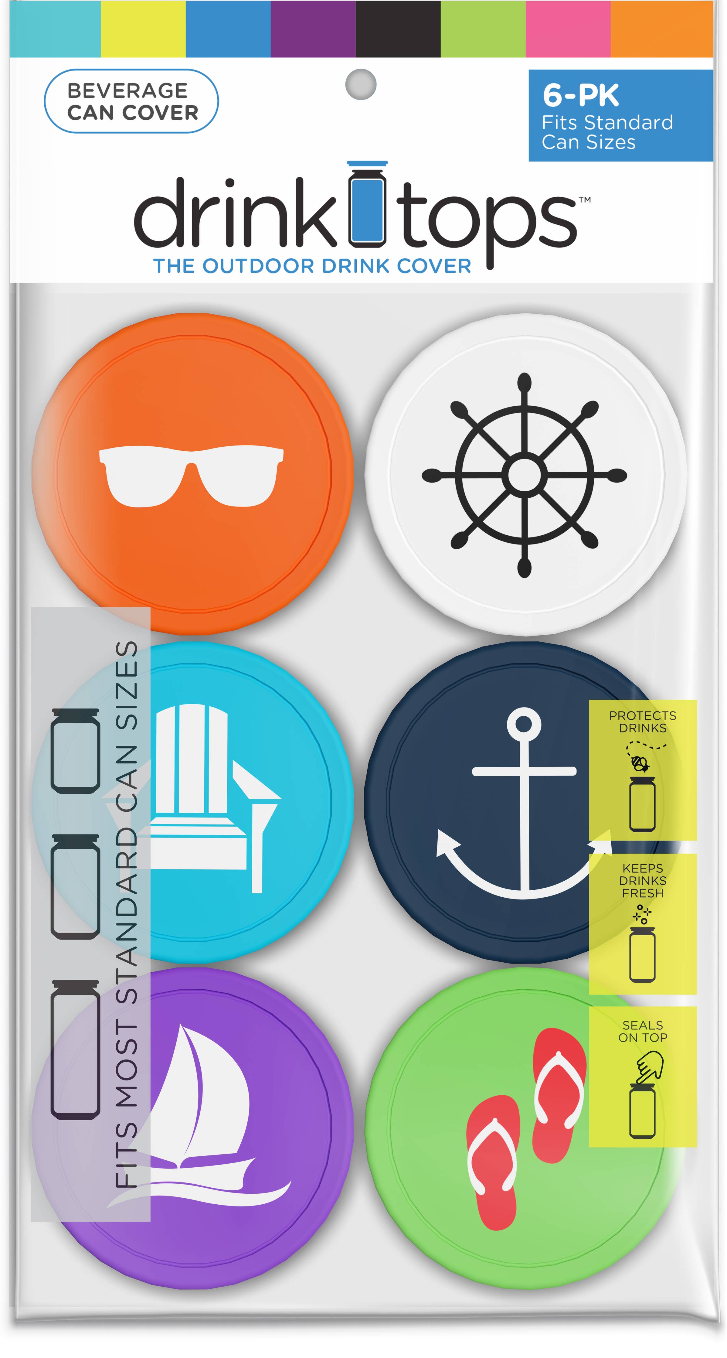 Can Covers - 6 PK: Plain