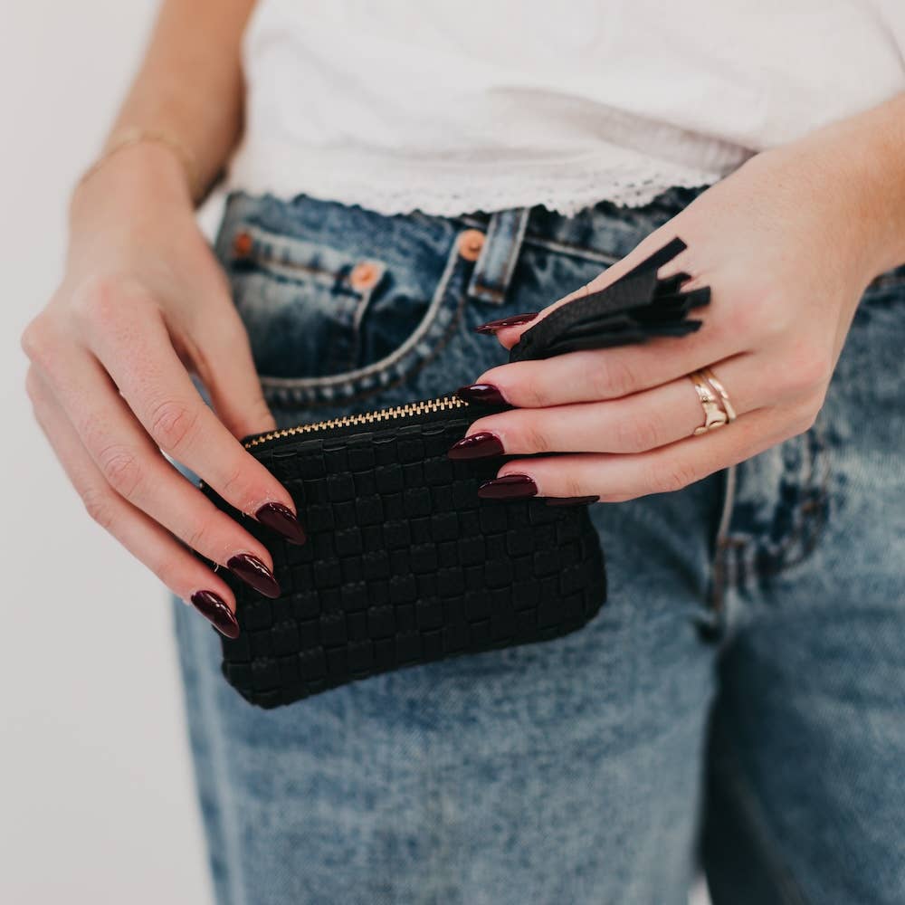 Paris Card Wallet: Pebble Black