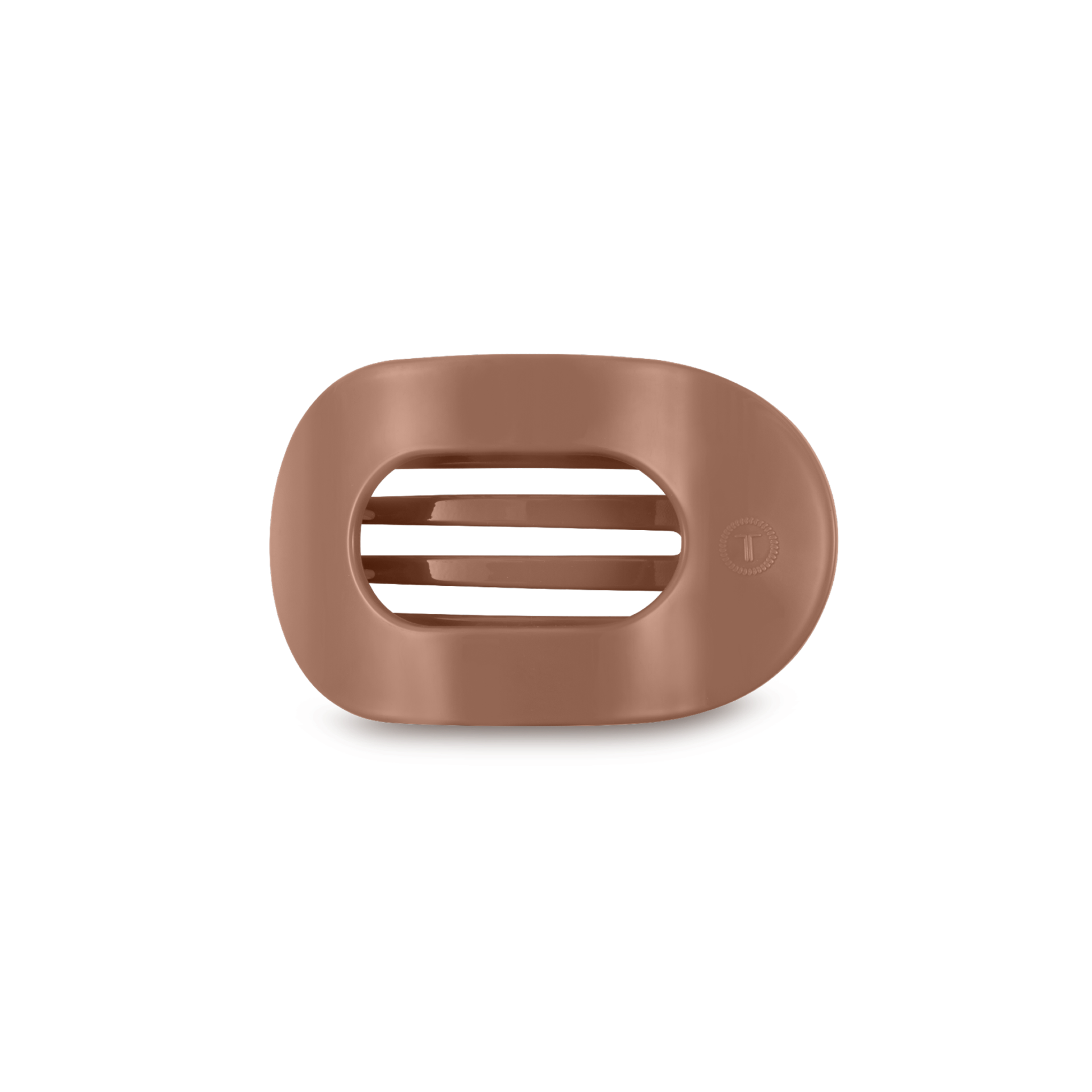 Round Flat Hair Clip | Small | Mocha Mousse