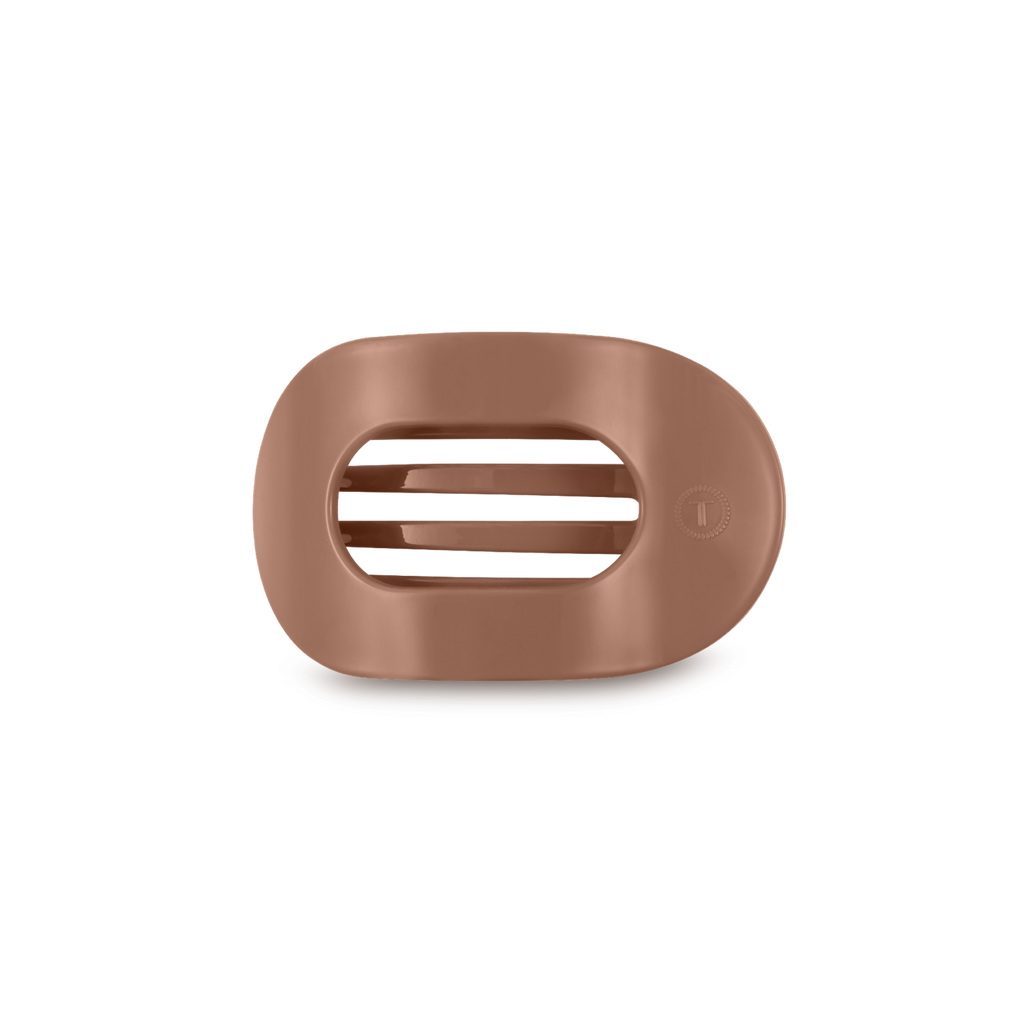 Round Flat Hair Clip | Small | Mocha Mousse