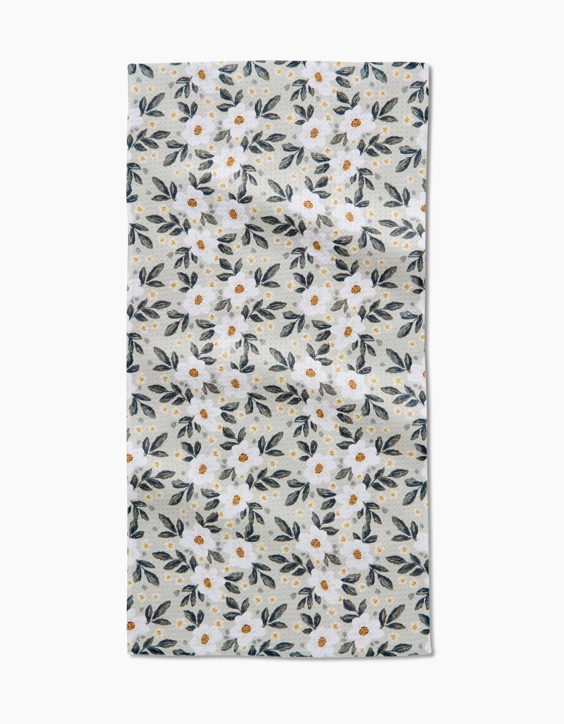 Painted Spring Flowers Bar Towel