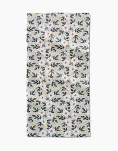Painted Spring Flowers Bar Towel