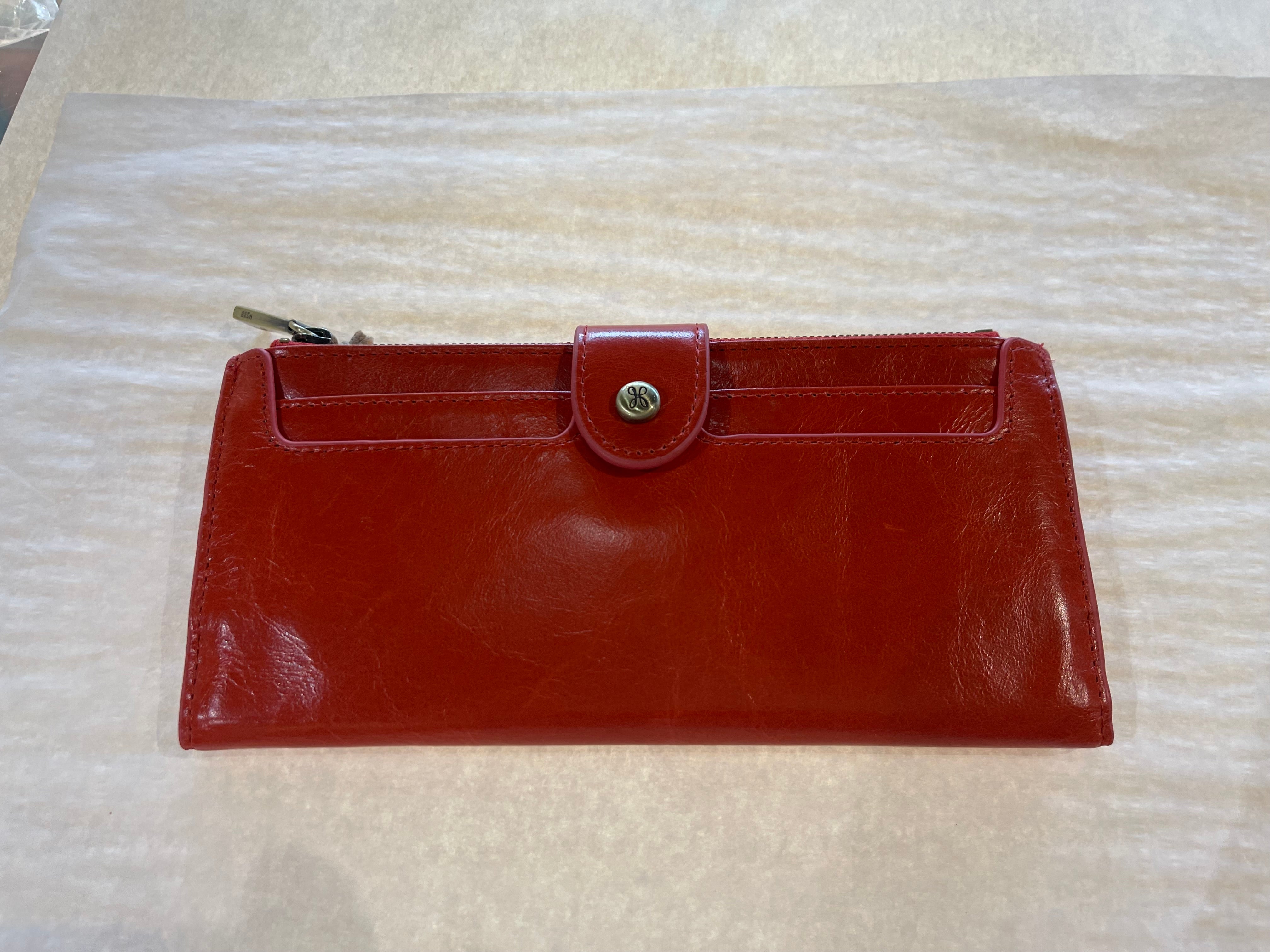 Hobo Dunn Continental Wallet- GRENADINE