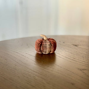 CF-3277 - Small Dusty Plaid Pumpkin
