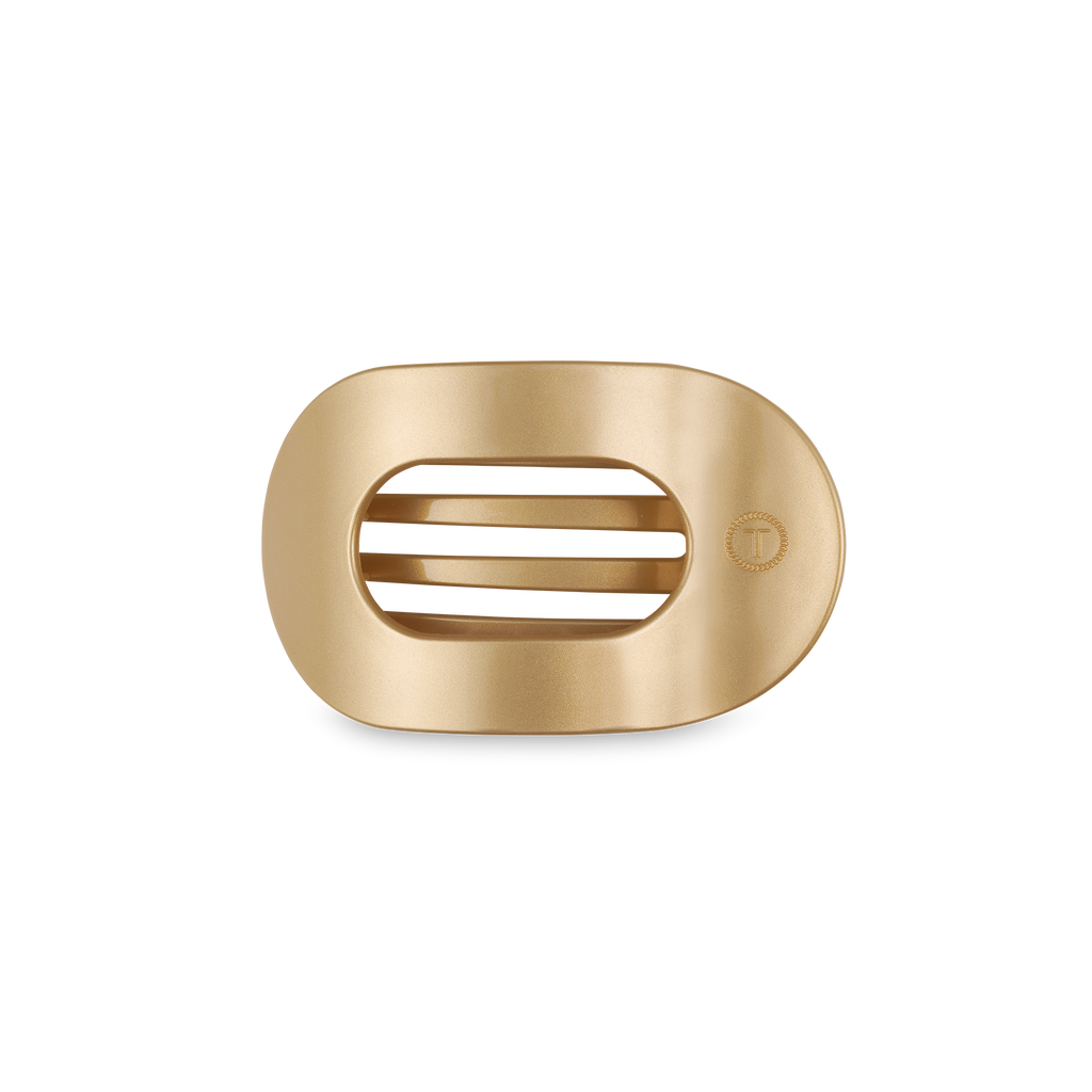 Round Flat Hair Clip | Small | Champagne Toast