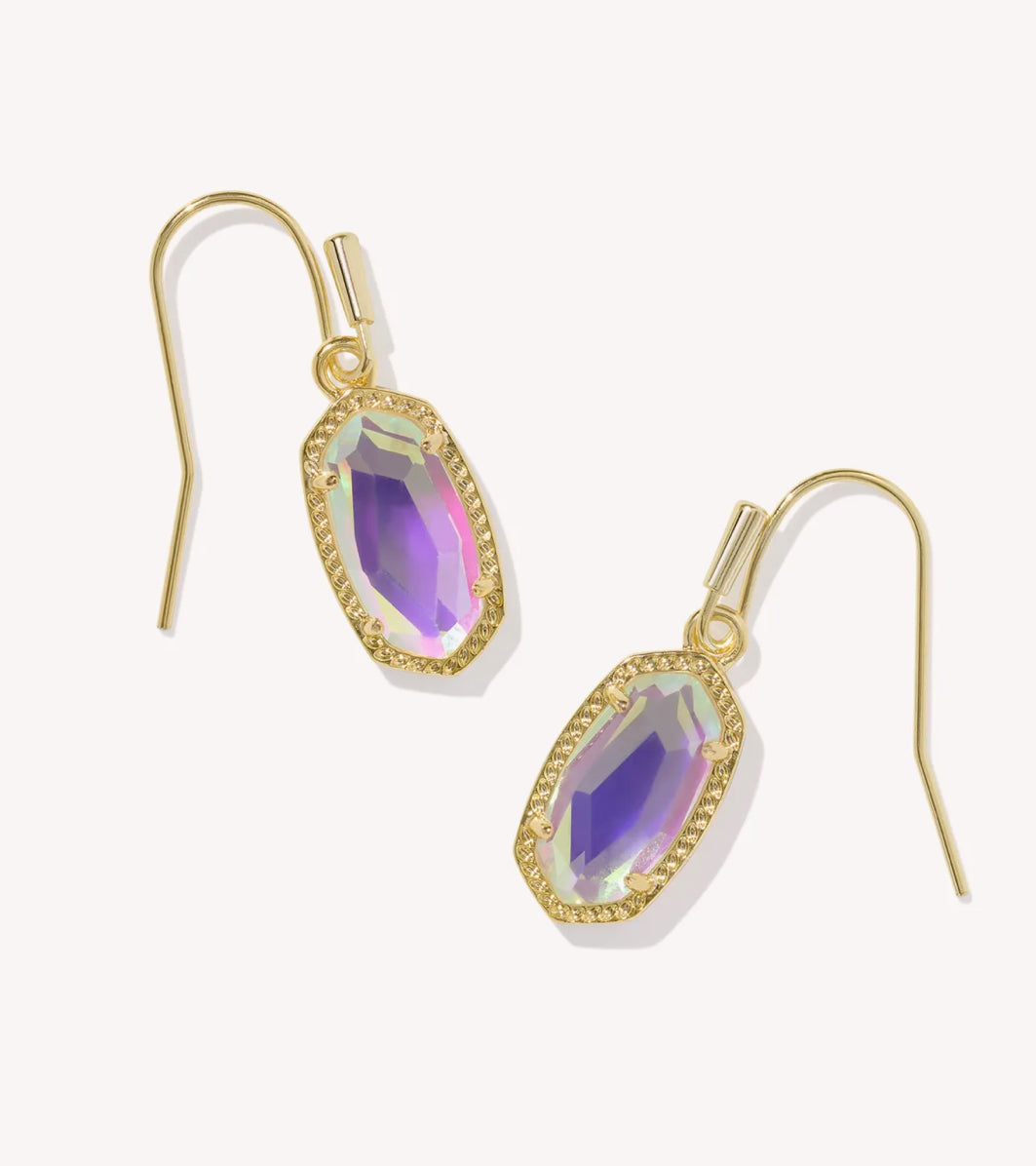 LEE DROP EARRINGS DICHROIC GLASS