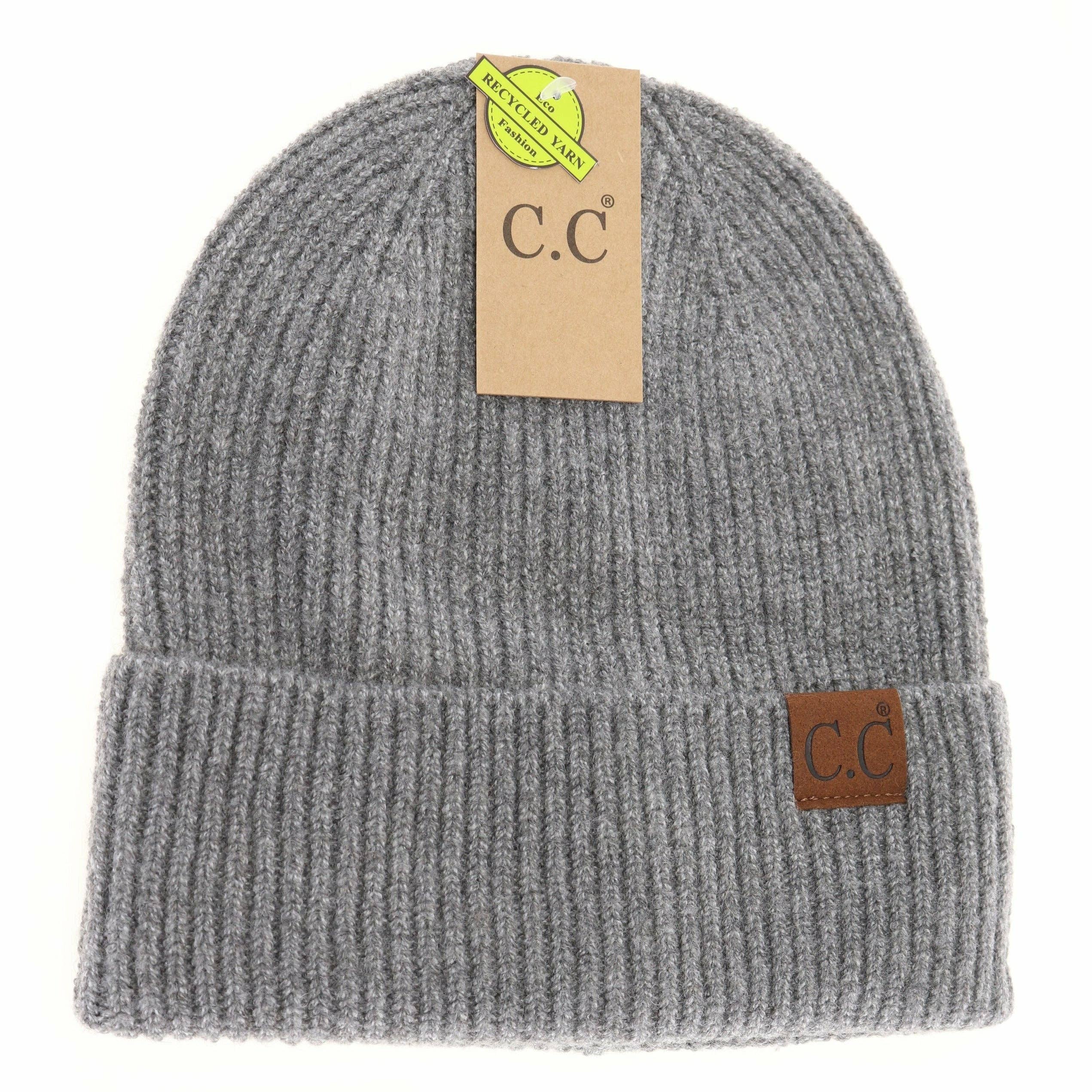 Unisex Soft Ribbed Cuff C.C Beanie HAT2075: Burnt Henna