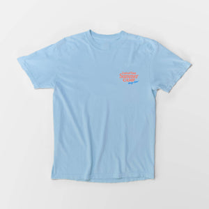 Central Time Summer Camp Heavyweight Tee - Washed Sky Blue: S