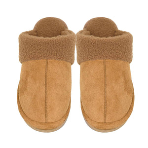 Fur Suede Sherpa C.C Slippers SPE0005: Brown / SM/MD