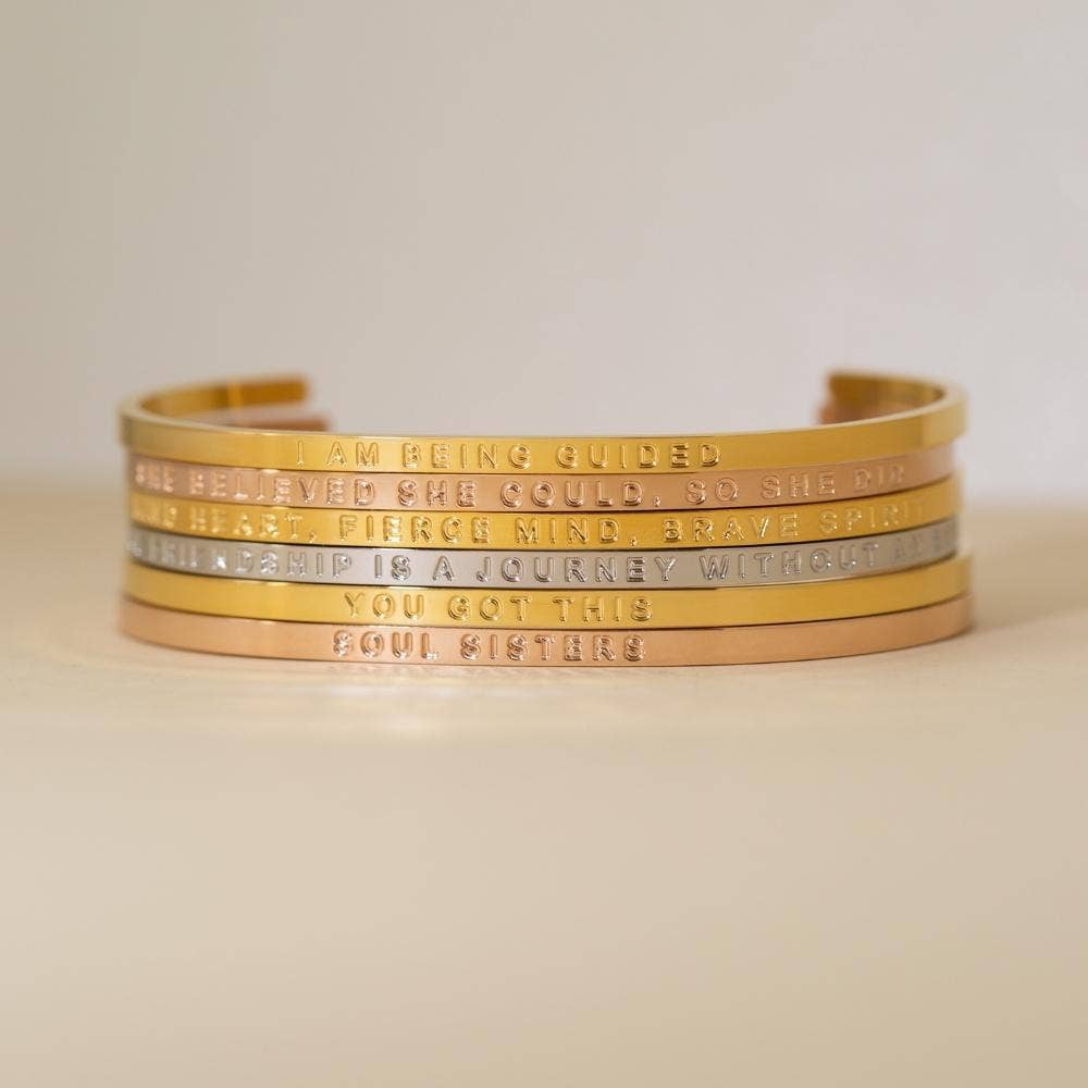 She Believed She Could, So She Did (no ink): Yellow Gold